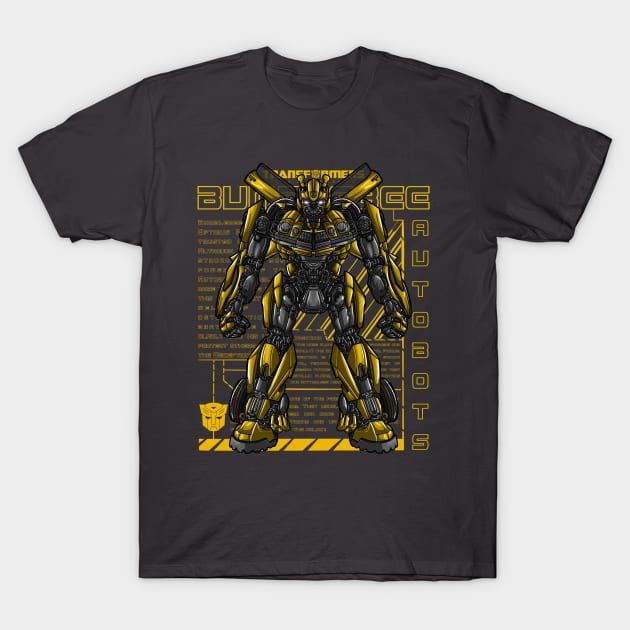 Yellow Bee Transform T-Shirt by CoretanVector